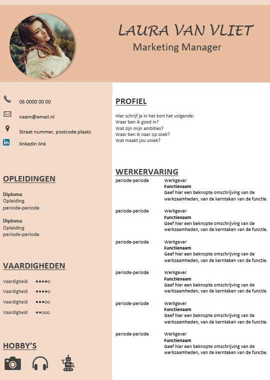 Gratis CV template